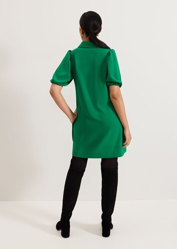 Phase Eight Petite Candice Scallop Dress Green Canada | DEZTBF-209